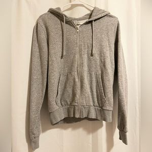 H&M Divided Women’s Basic Grey Zip Up Hoodie
